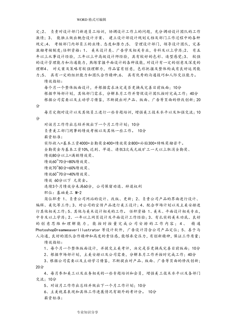 电商之工作职责和绩效考核制度-电子商务.doc 第2页