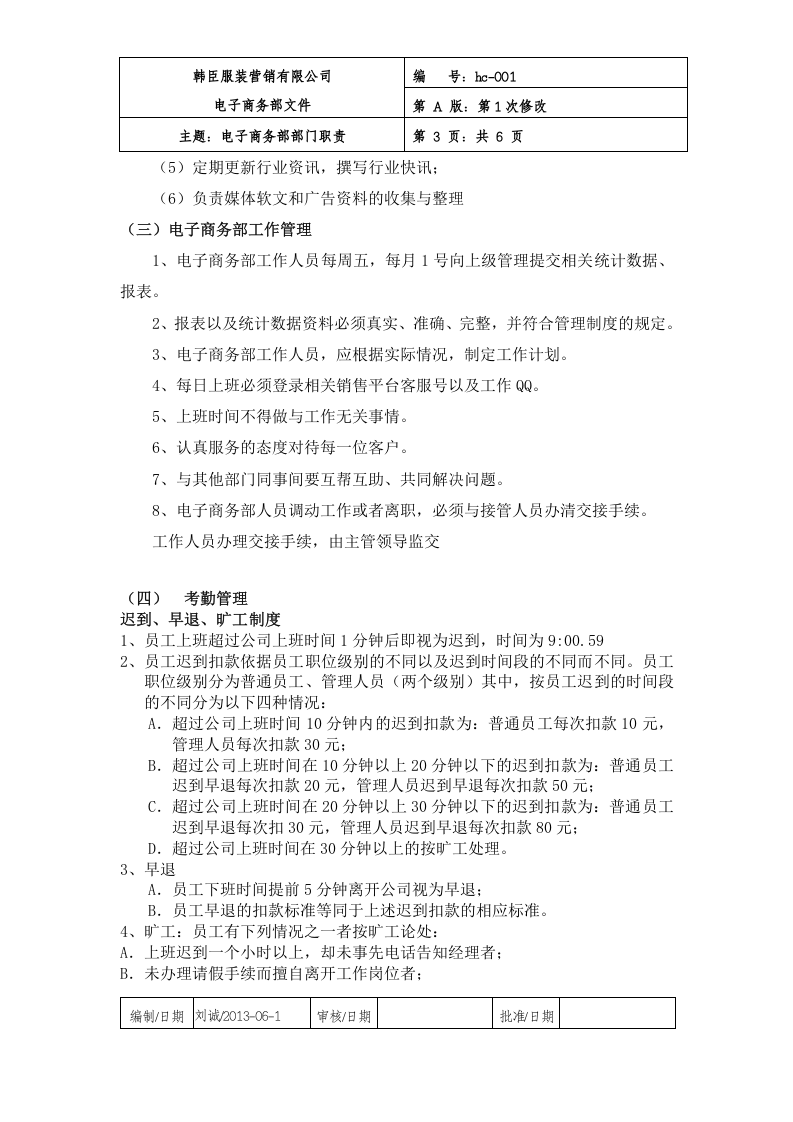 电子商务部职责以及规章制度.doc 第3页
