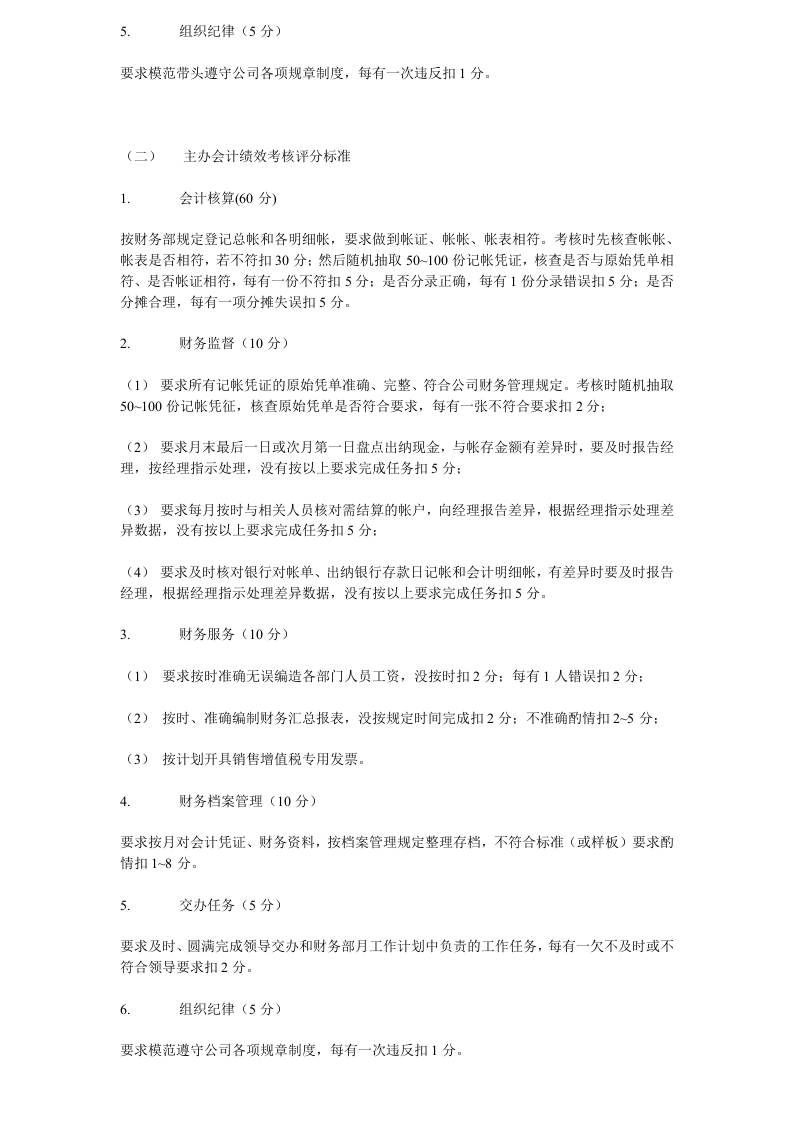 服装公司岗位职责说明及绩效考核标准.doc 第5页
