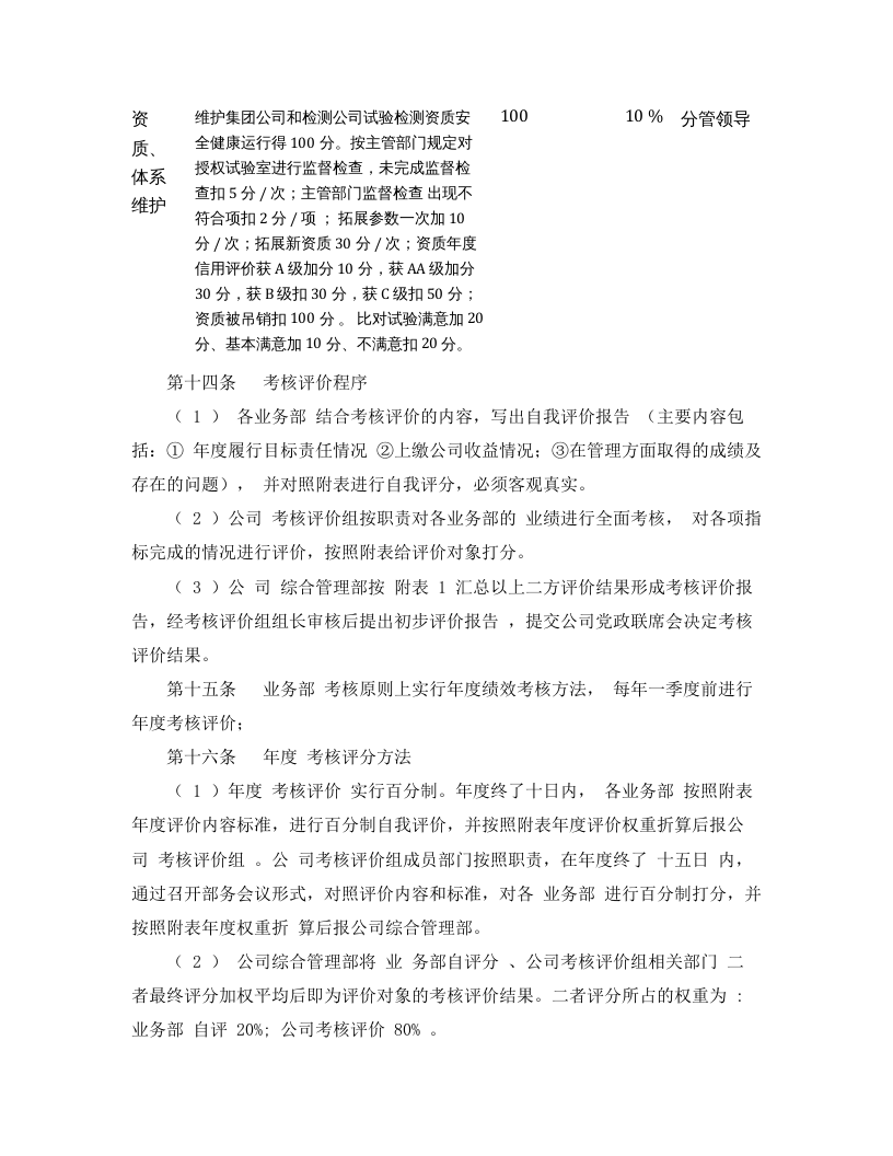 工程检测公司绩效考核办法.docx 第3页