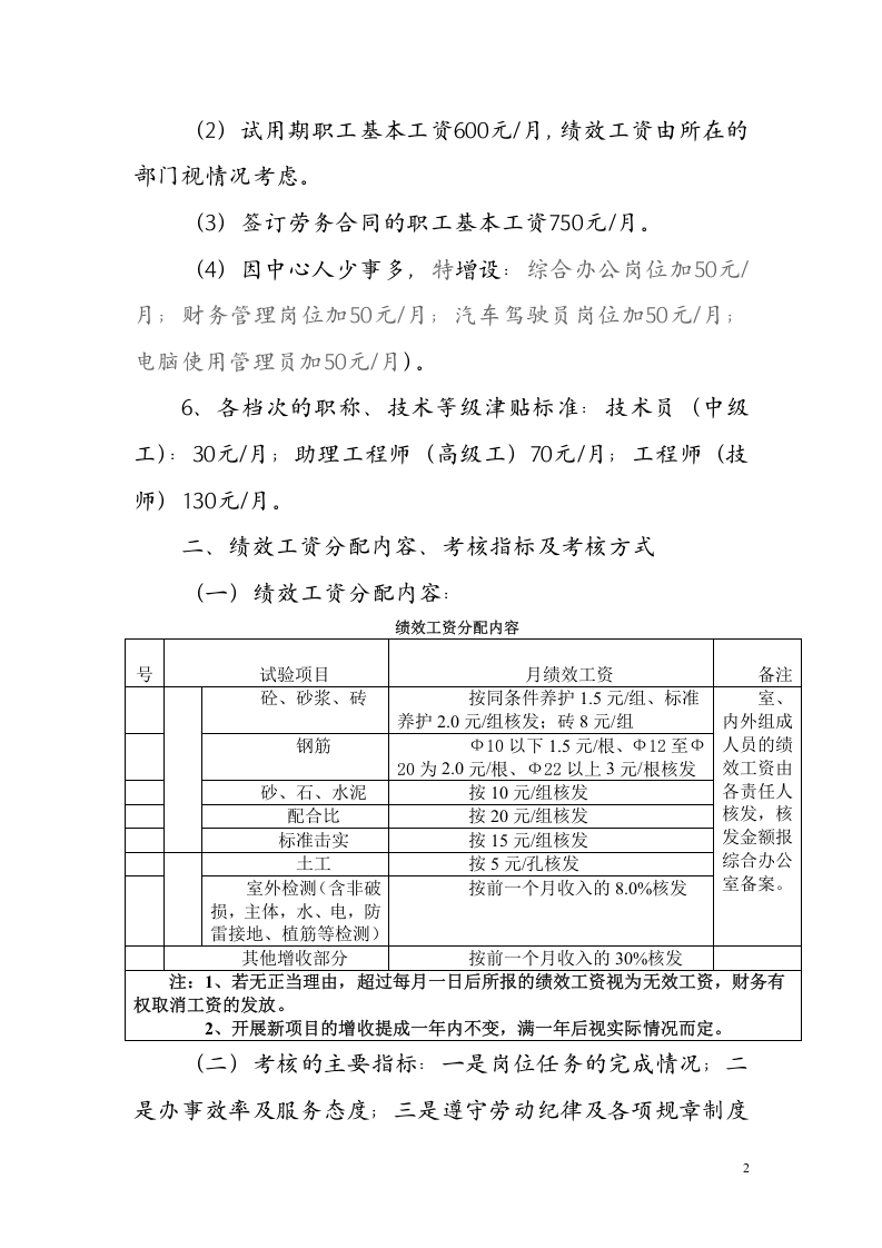 建设工程质量检测中心绩效工资考核办法.doc 第2页