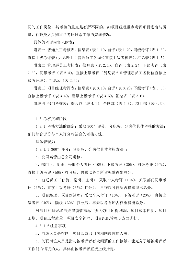 建筑装饰公司绩效考核的方案.doc 第3页