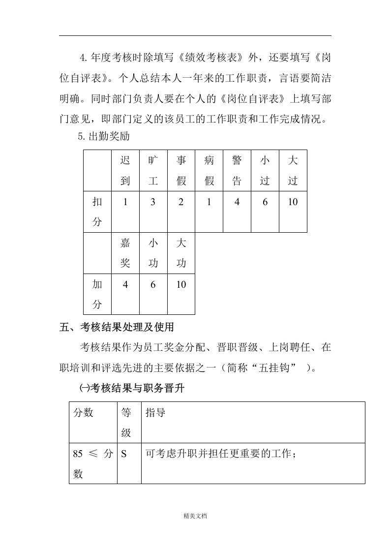 某纺织品进出口公司员工绩效考核制度.doc 第4页