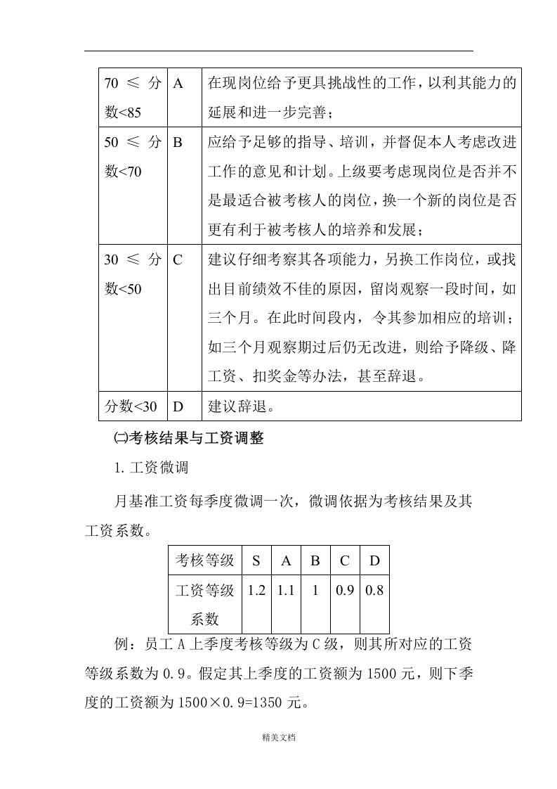 某纺织品进出口公司员工绩效考核制度.doc 第5页
