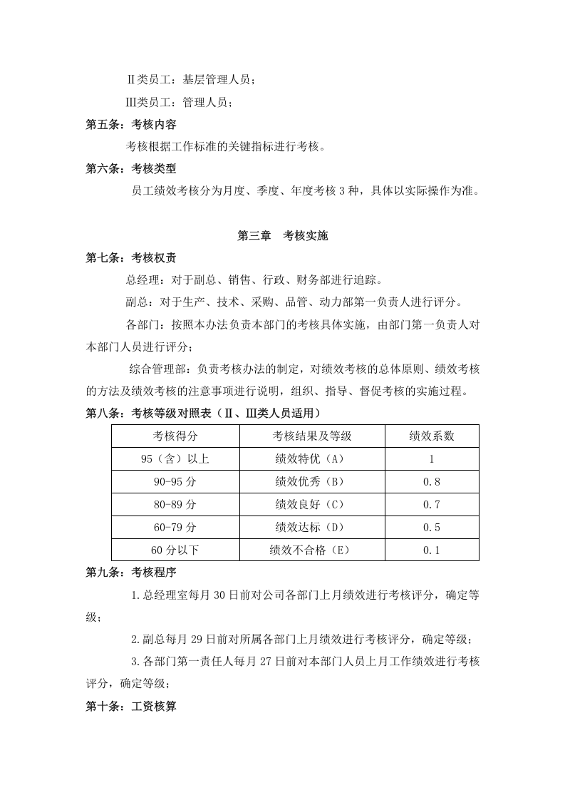 生产部绩效考核管理办法.doc 第2页