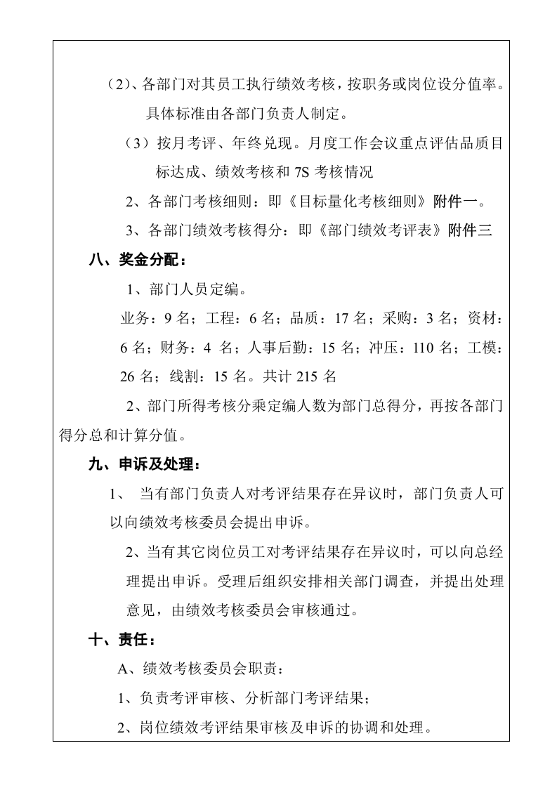 五金制造业绩效考核制度.docx 第5页