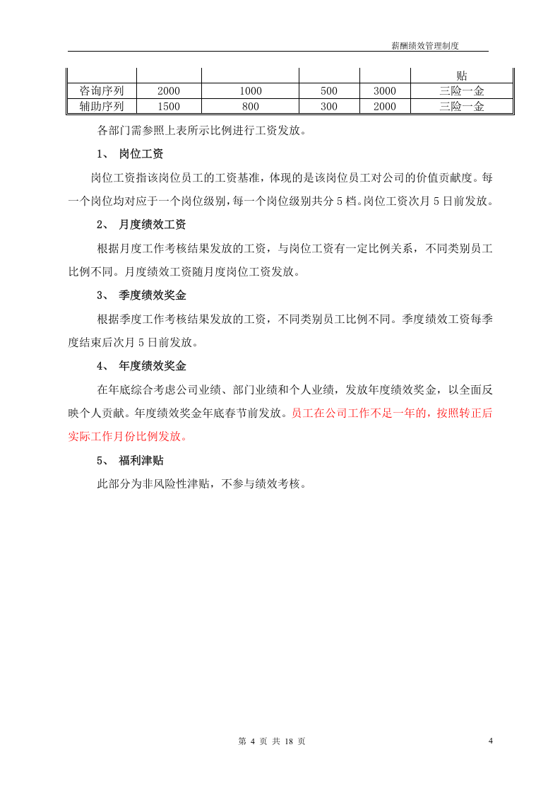 某培训学校薪酬绩效管理制度 (2）.doc 第4页