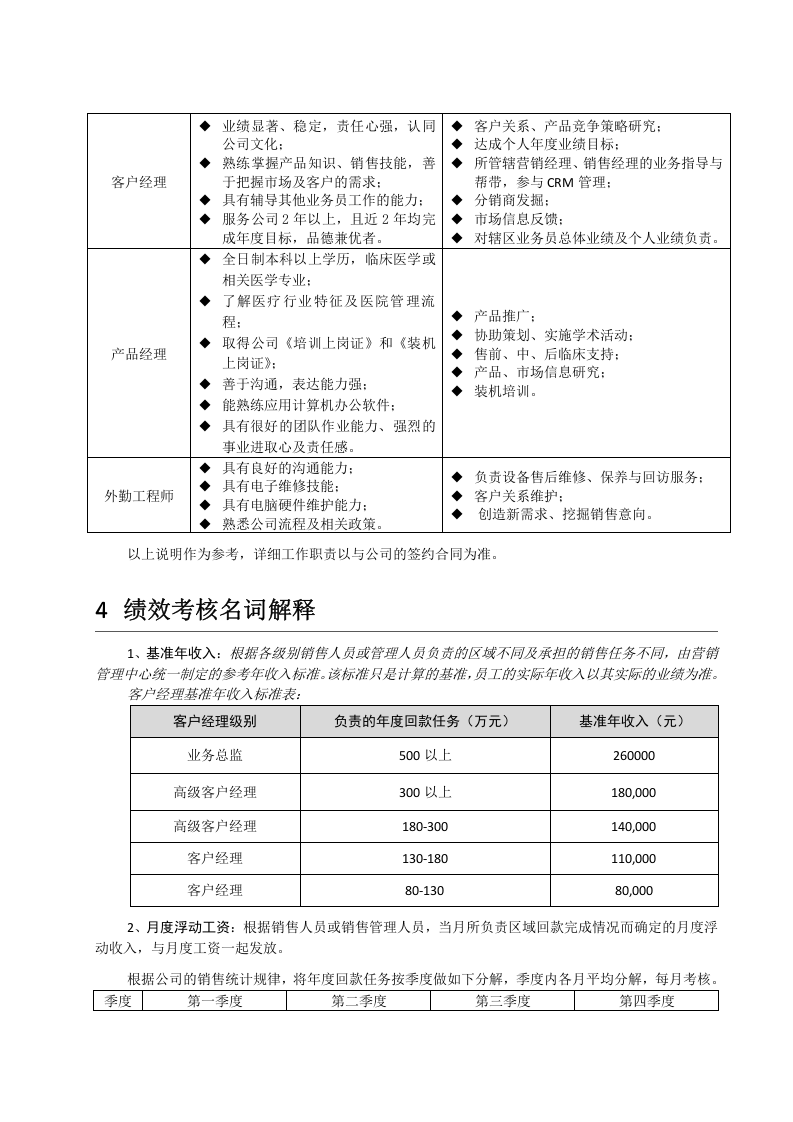 南阳市仁和医疗器械有限公司绩效考核体系.doc 第5页