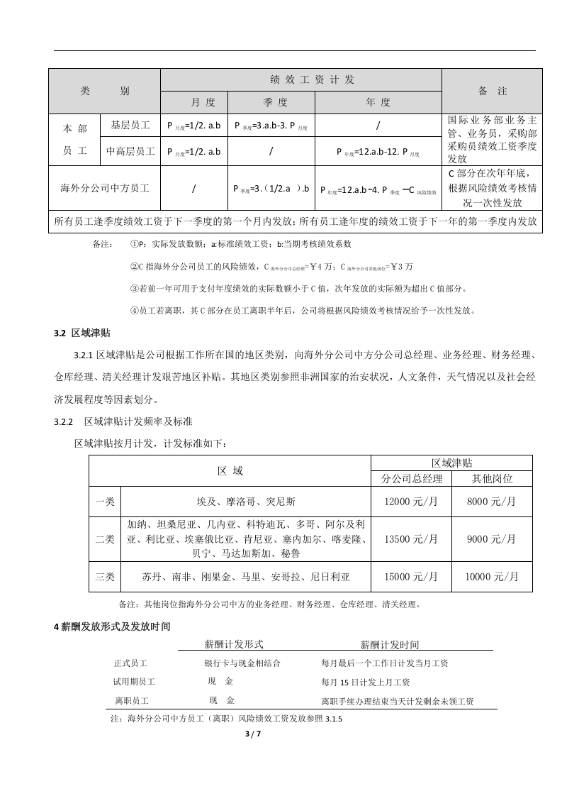【薪酬方案】贸易有限公司薪酬管理制度(WORD8页).doc 第3页