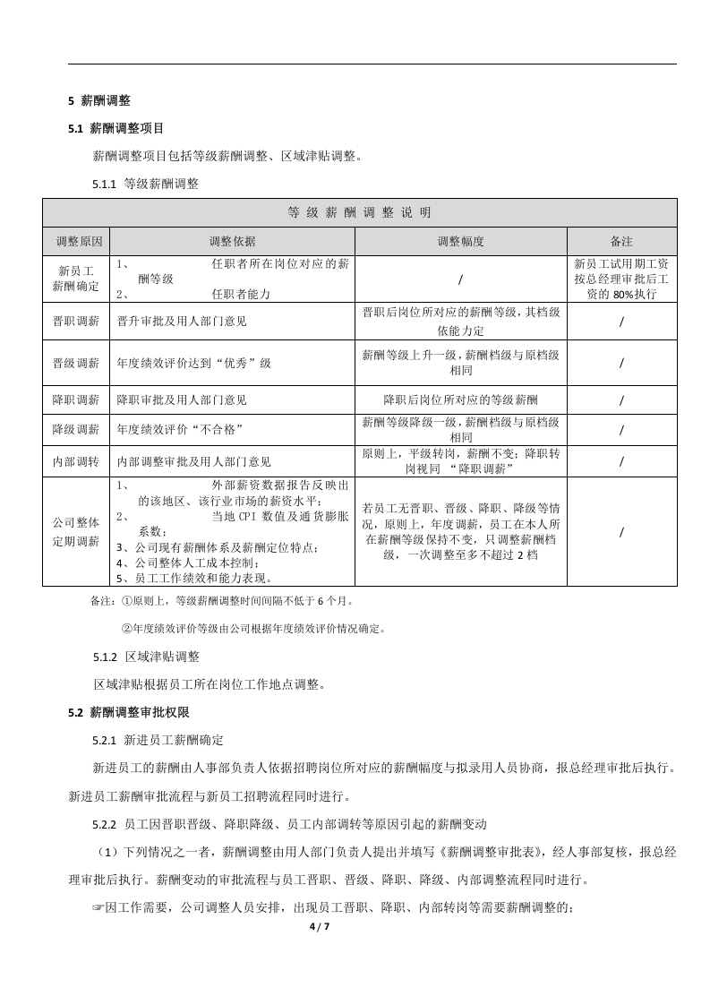 【薪酬方案】贸易有限公司薪酬管理制度(WORD8页).doc 第4页