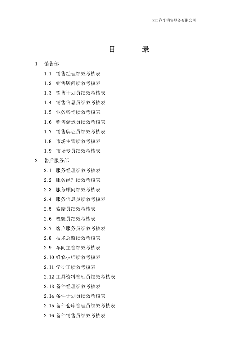 4S店各岗位绩效考核表.doc 第2页