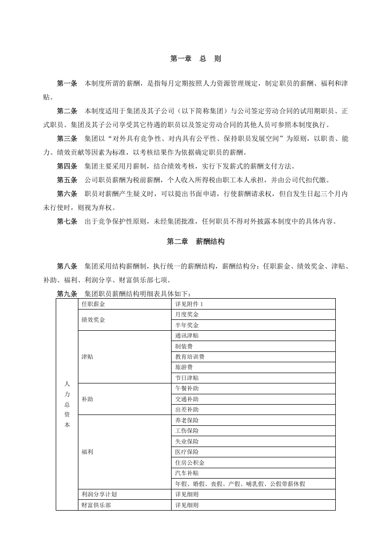 xx地产集团薪酬福利制度.doc 第2页