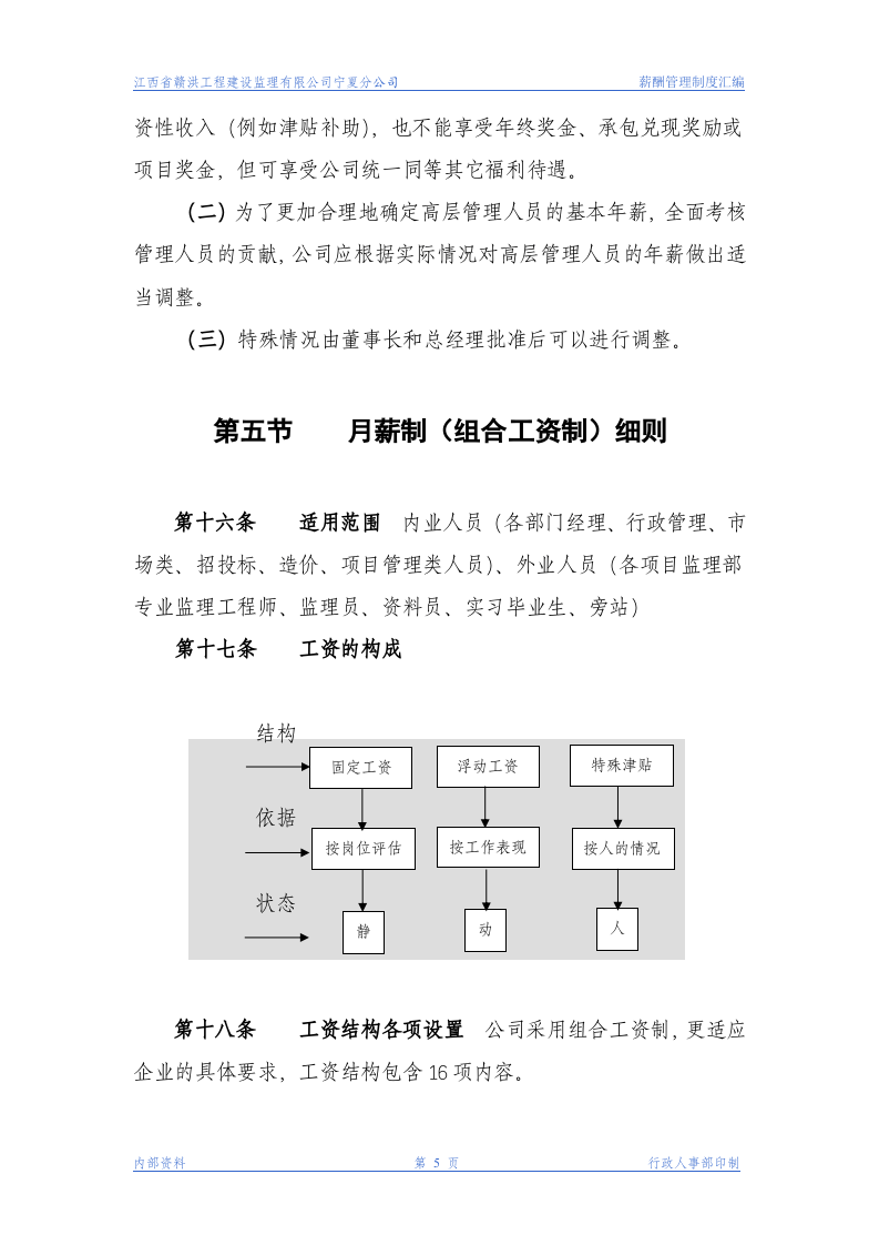 xx工程建设监理公司薪酬管理制度.doc 第5页