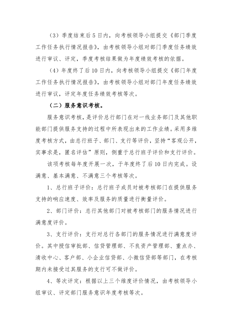 XX农村商业银行机关部门考核办法.doc 第3页