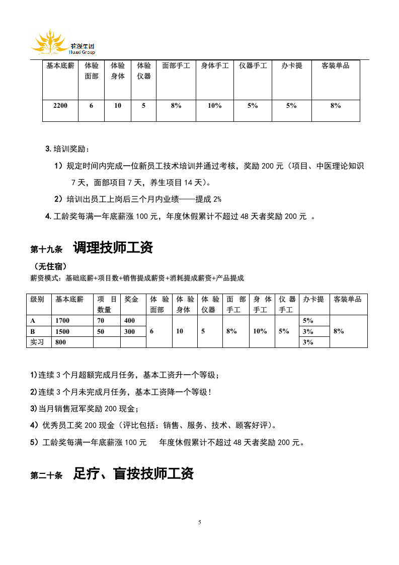 标准美容院薪酬管理制度.docx 第5页