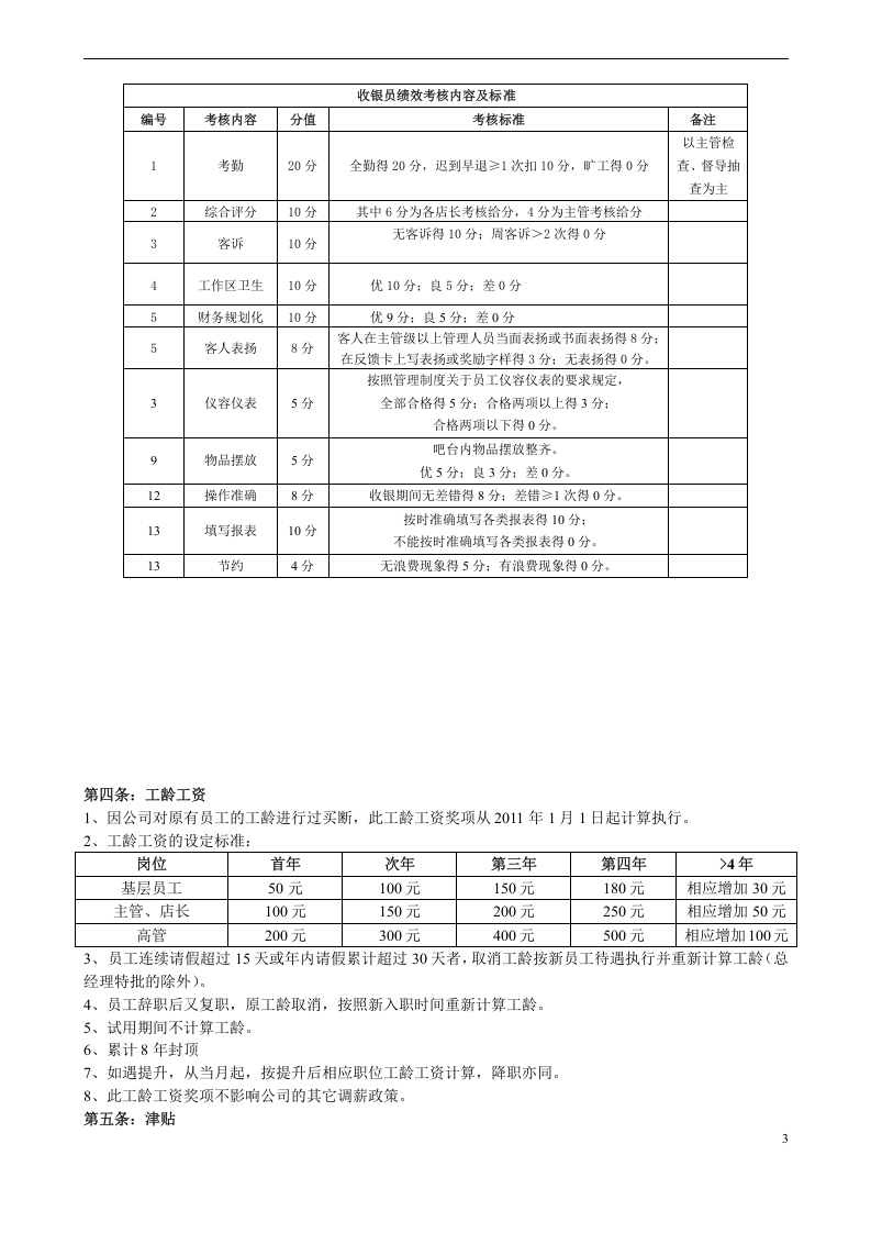 餐饮连锁企业薪酬制度(门店)-14d16377a31614791711cc7931b765ce04087a05.docx 第3页