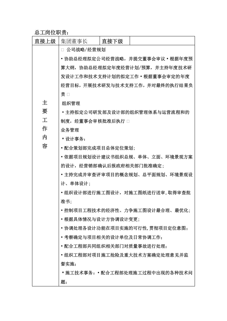 房地产开发公司岗位职责范文.doc 第2页