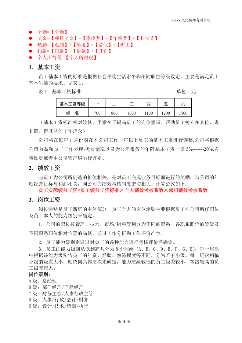广告文化公司薪资结构表 (1).doc 第4页