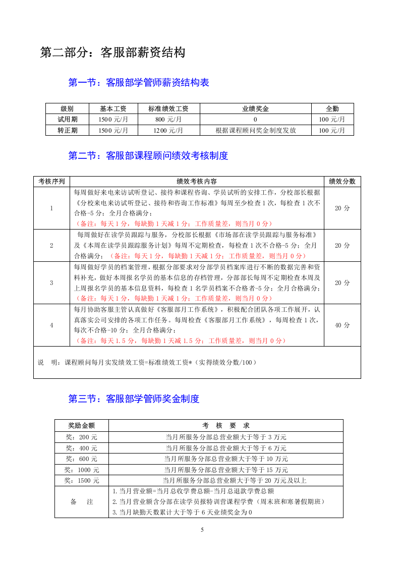 教育培训机构新薪酬制度.doc 第5页
