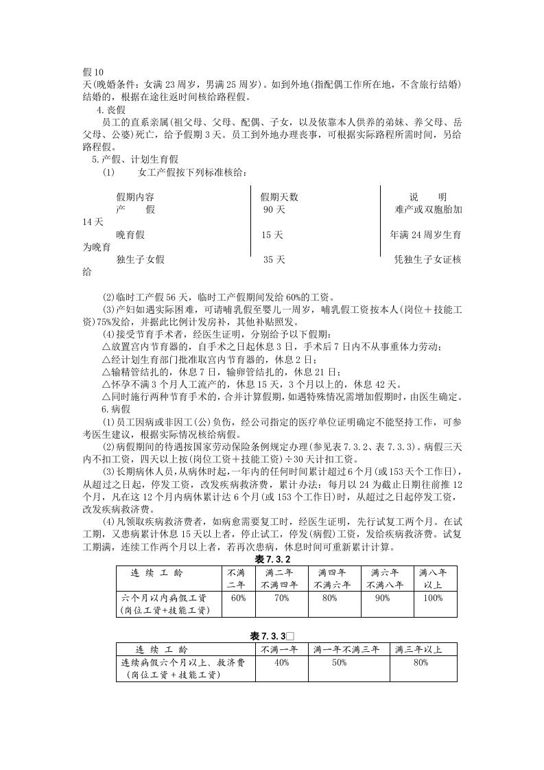 员工考勤和休假的规定.DOC 第2页