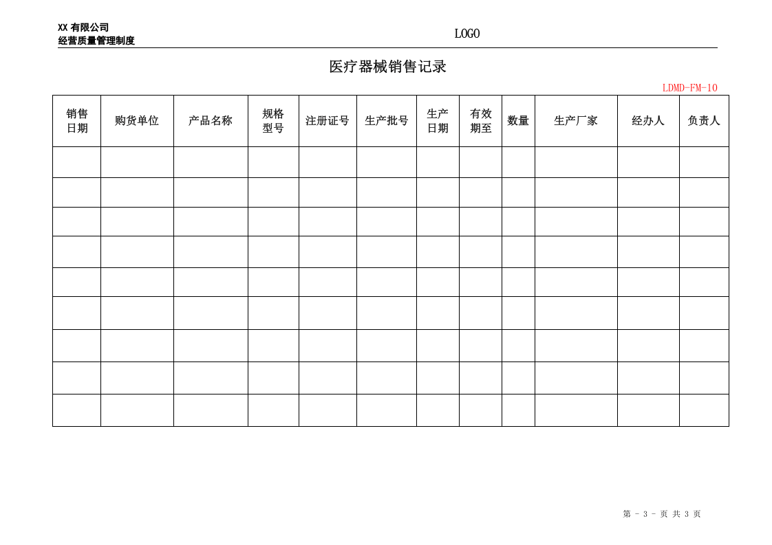 医疗器械销售管理制度.doc 第3页