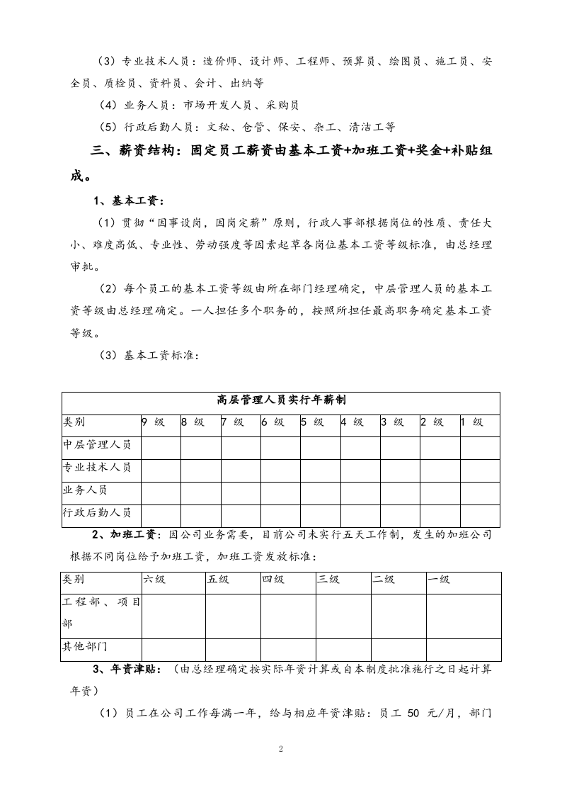 【行业实例】工程施工行业薪酬体系设计方案.docx 第2页