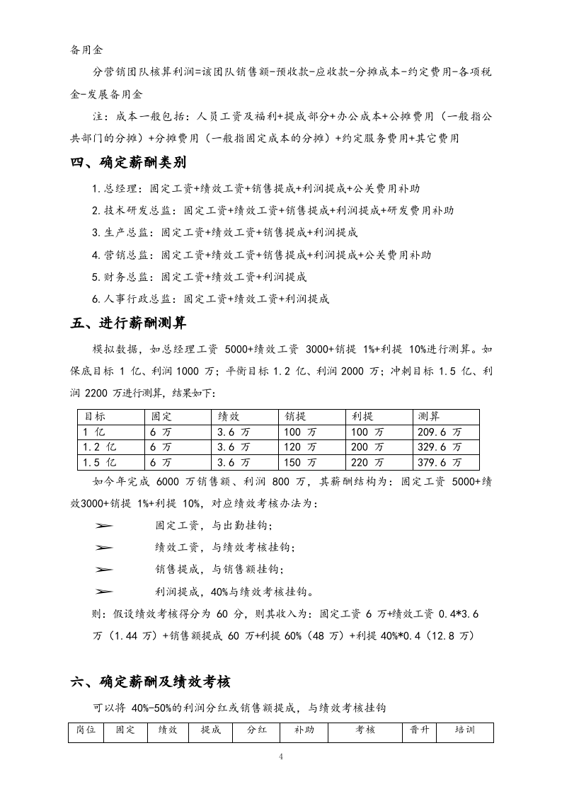 【通用】高管人员薪酬方案.docx 第4页