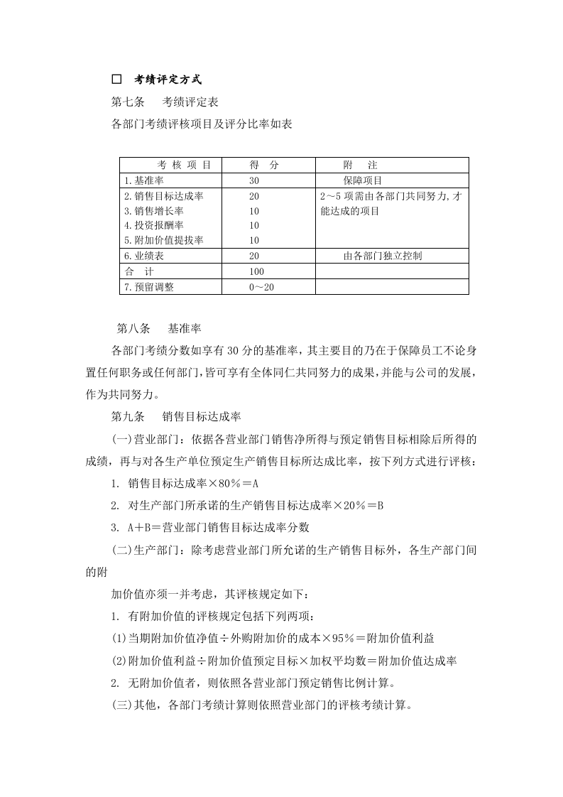 【薪酬福利】制造业绩效奖金制度.doc 第3页