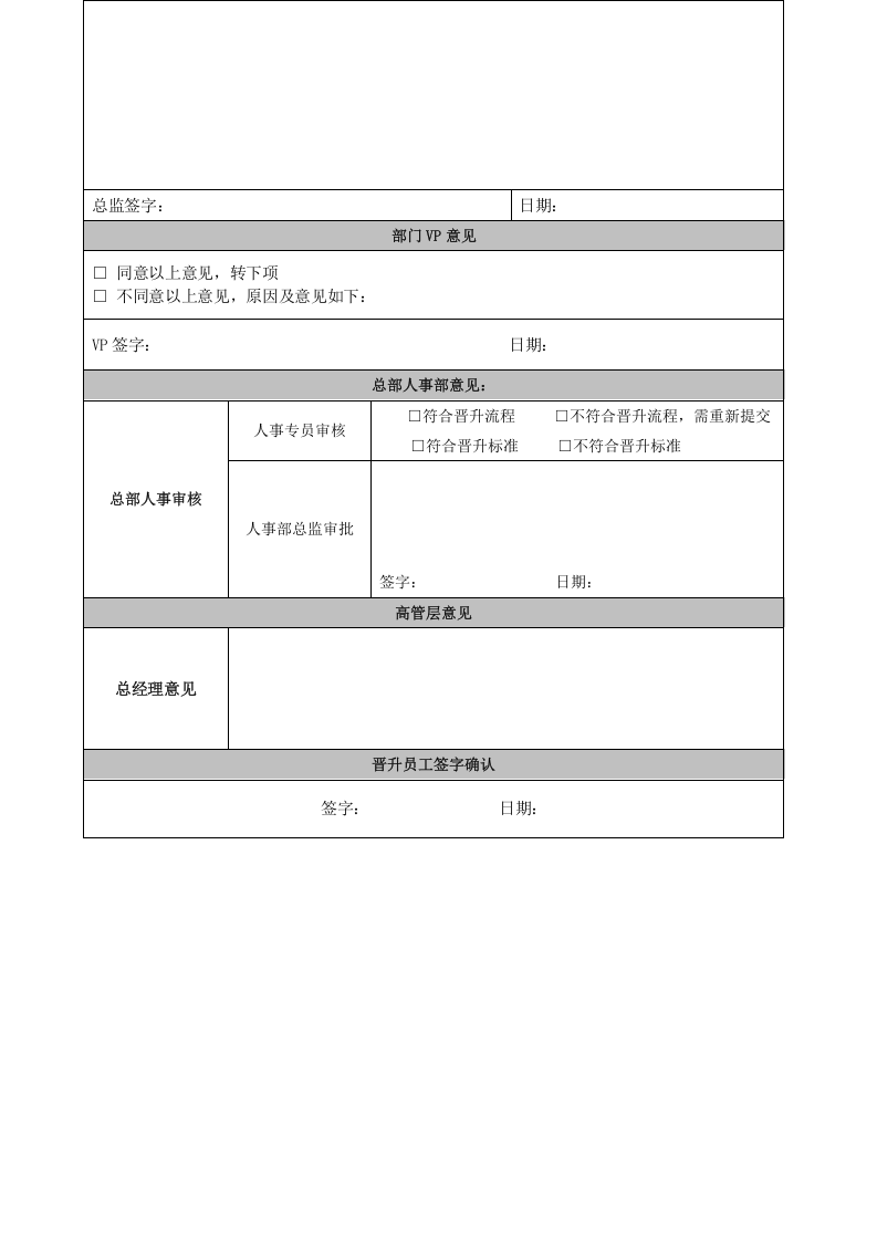 岗位晋升审批表.docx 第2页
