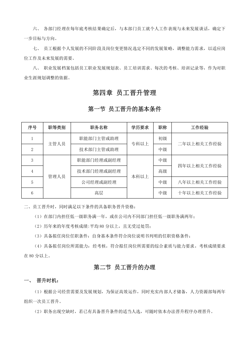 公司员工晋升管理制度完整版.doc 第3页
