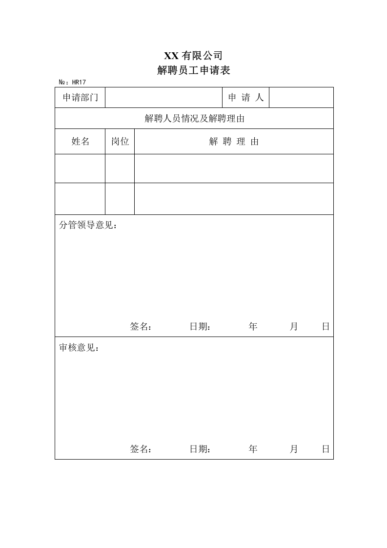 辞退解聘员工申请表.doc 第2页