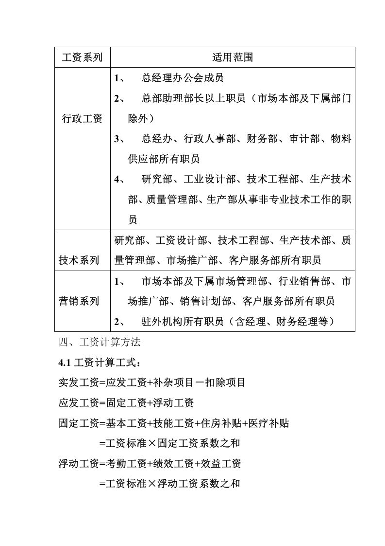 某IT企业的薪酬管理制度..doc 第3页