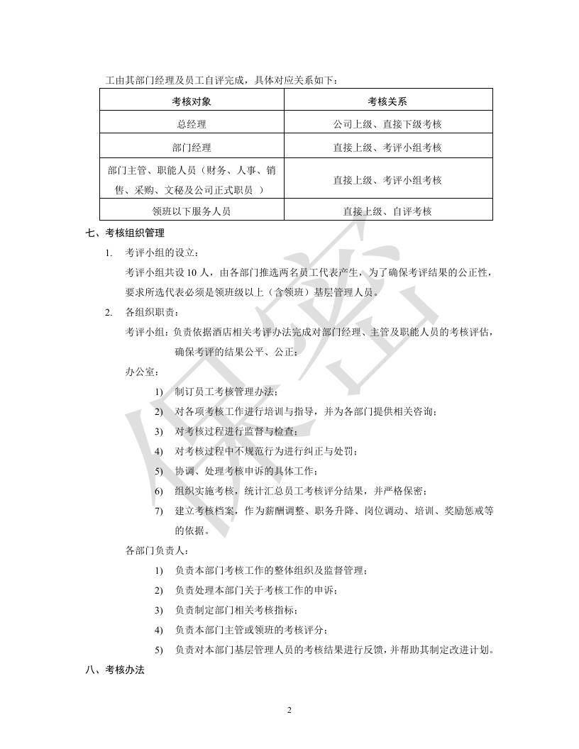 星级酒店绩效考核方案.doc 第2页
