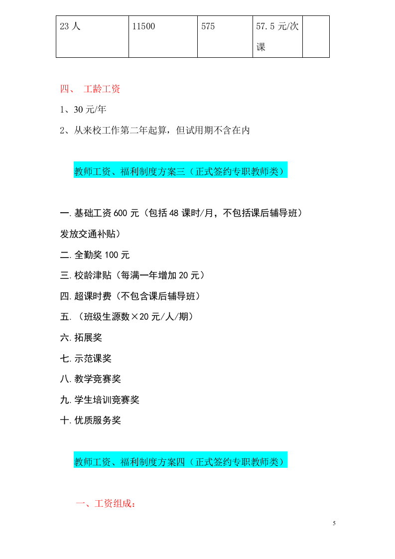 英语培训学校薪酬绩效管理手册.doc 第5页