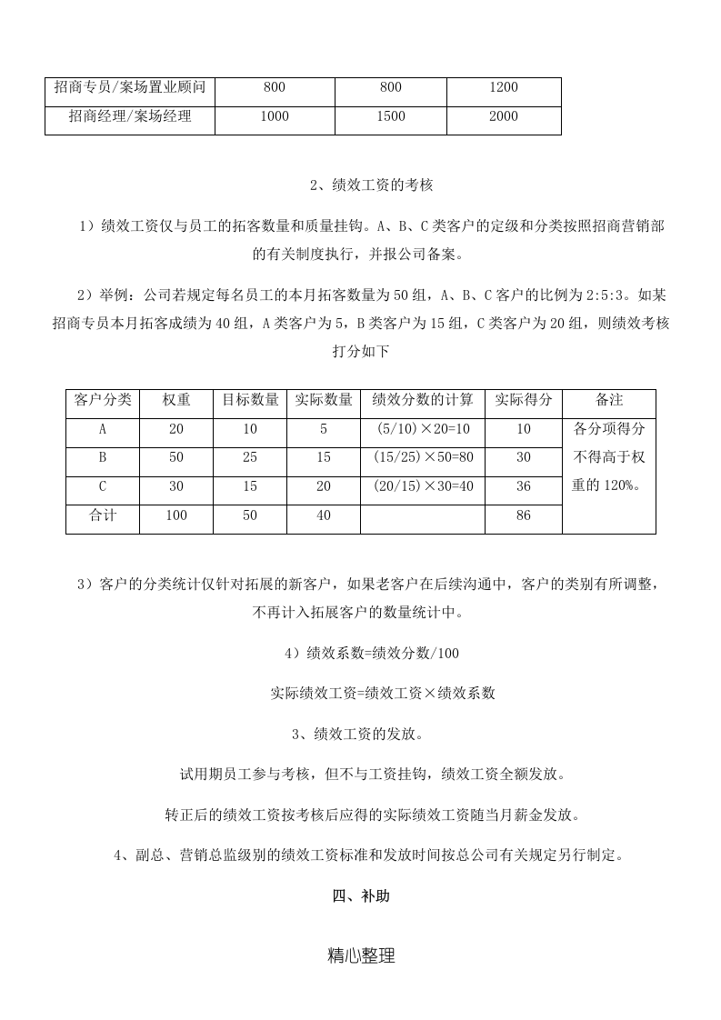 招商人员薪酬及提成.doc 第2页