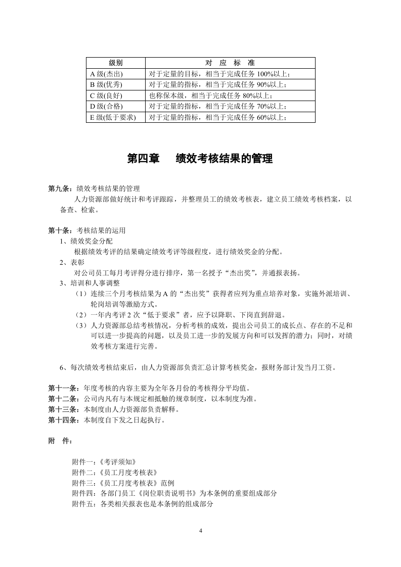 中小型企业绩效考核方案(实例).doc 第4页