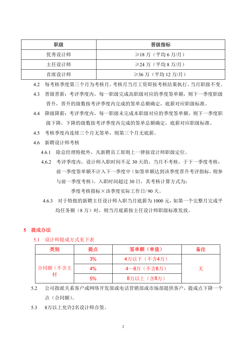 装饰工程公司薪酬制度确定版.doc 第3页