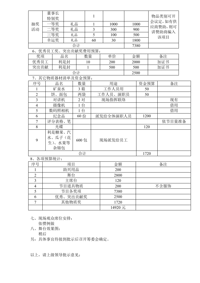 公司春节文艺晚会筹划方案.doc 第4页
