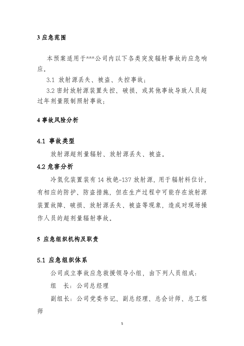 放射源辐射事故专项应急预案.docx 第5页
