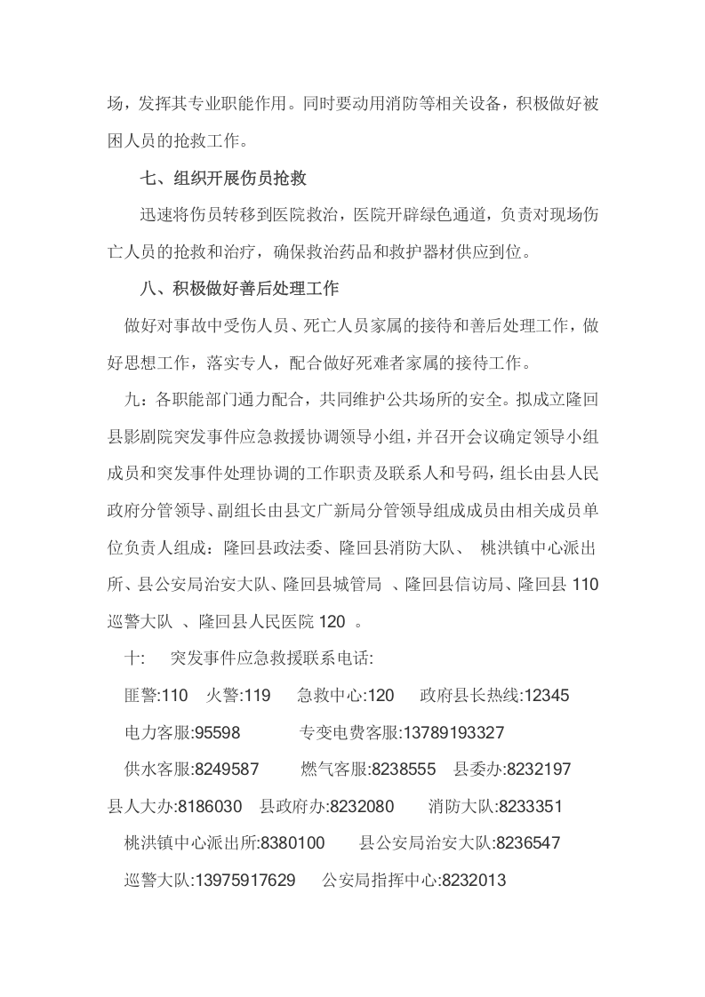 隆回县影剧院突发事故应急救援预案.doc 第5页
