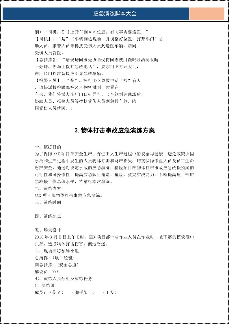 应急演练方案脚本大全（33项）.docx 第5页