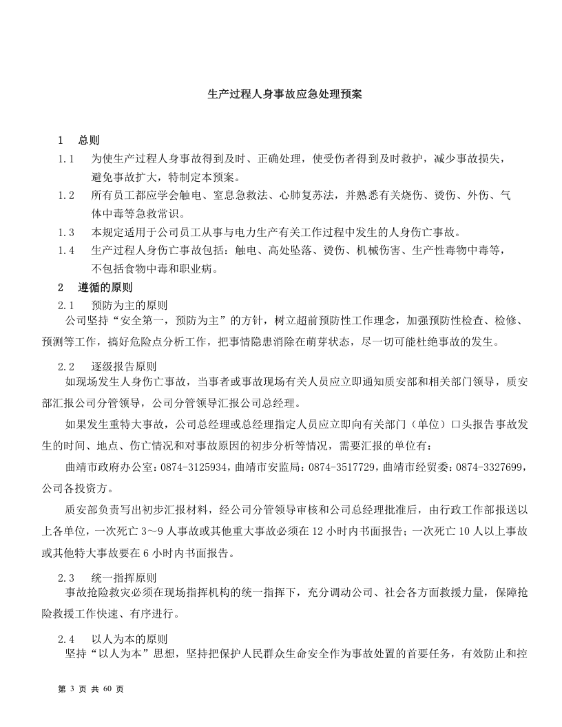 发电有限公司应急预案汇编（60页）.doc 第3页