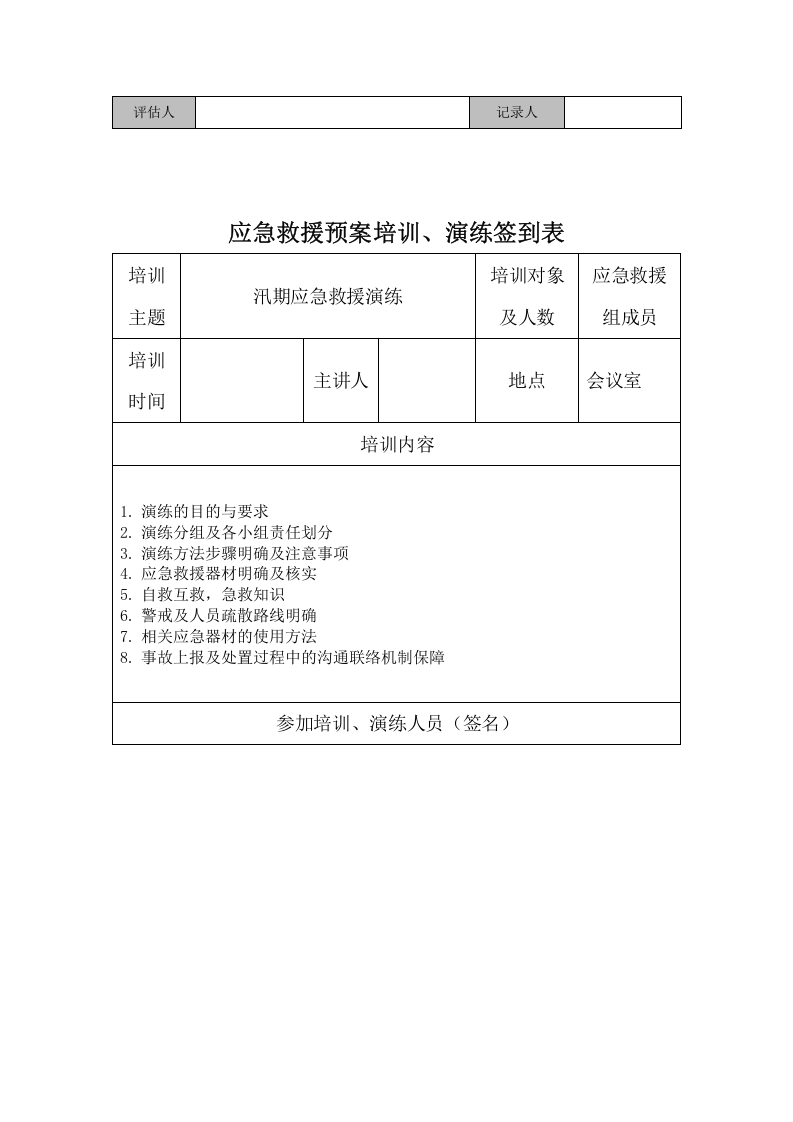 【演练方案】防洪防汛应急预案演练活动方案（4页）-副本20220803082150.doc 第4页