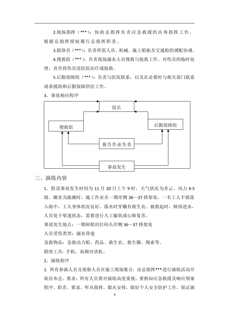【演练方案】海上作业人员落水应急演练方案（10页）.doc 第3页