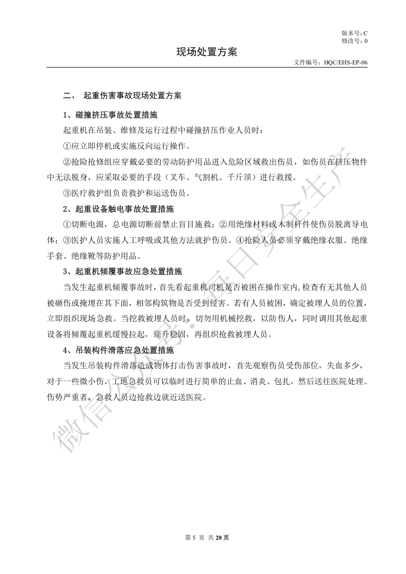 常见常用事故现场处置方案汇编.doc 第3页