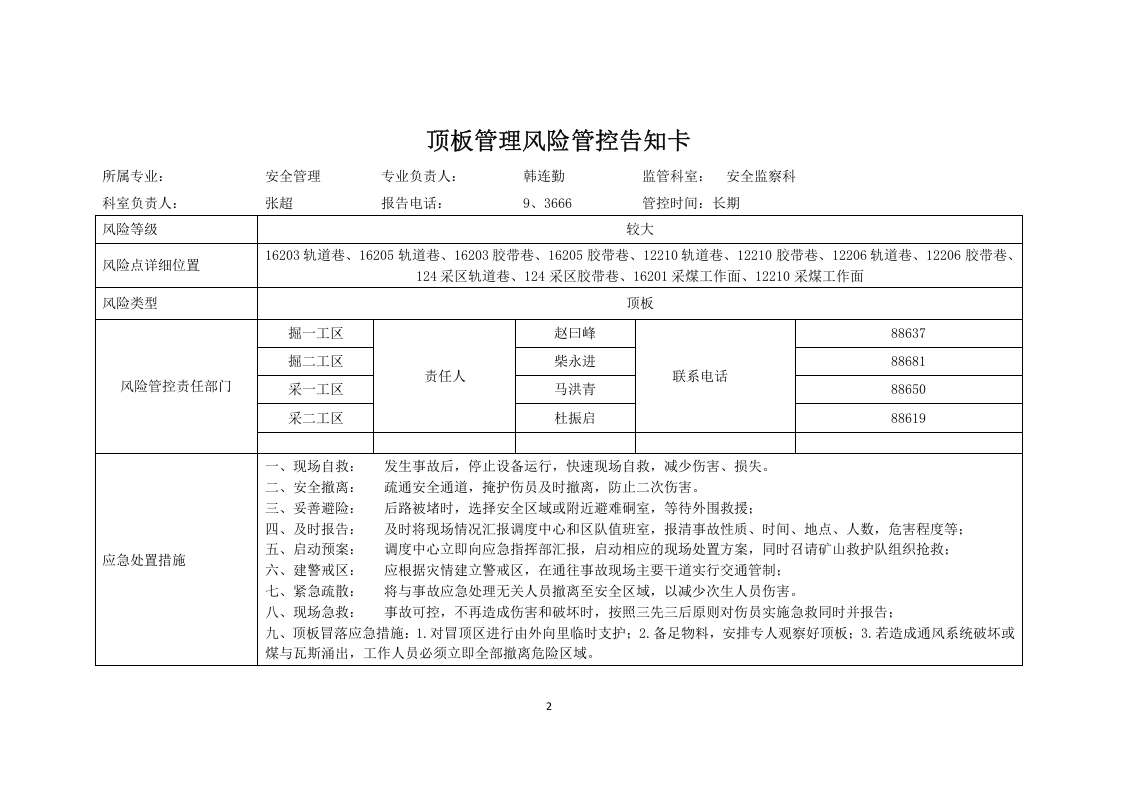 煤矿各岗位安全风险告知卡.docx 第2页