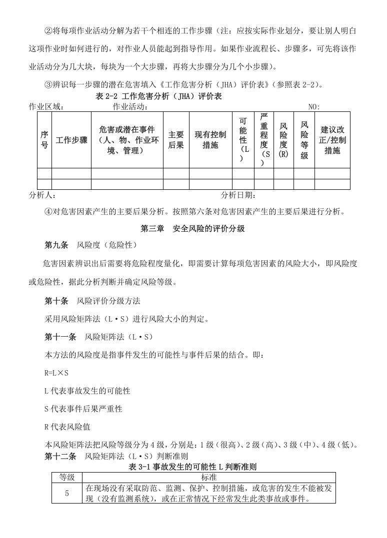 1.安全生产风险分级管控管理制度，模板一.doc 第4页