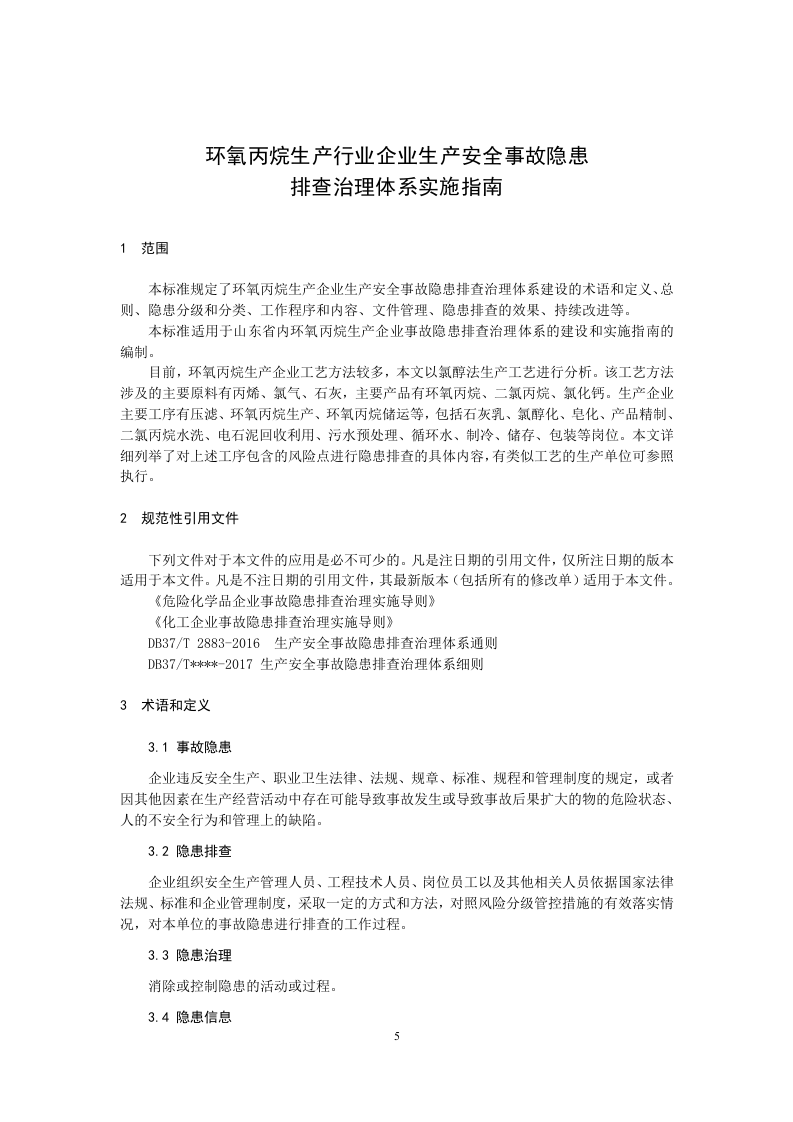 环氧丙烷生产行业企业生产安全隐患排查治理体系实施指南及附录（滨化集团）（报省局审批）.docx 第5页