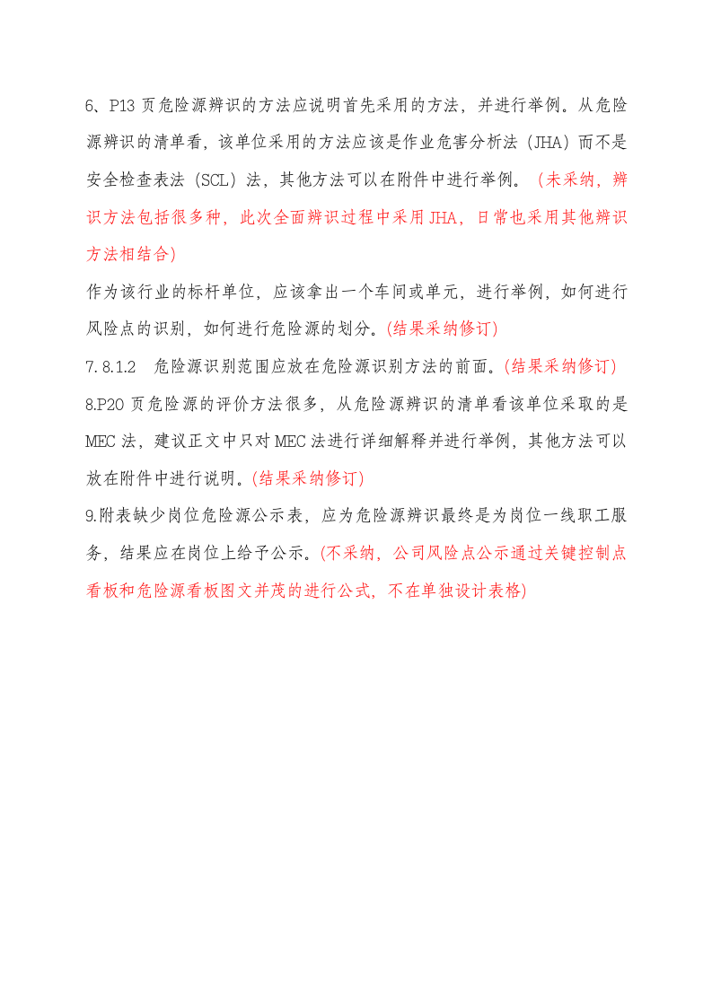 蒙牛乳业泰安有限公司风险分级管控专家评审意见汇总2.doc 第4页