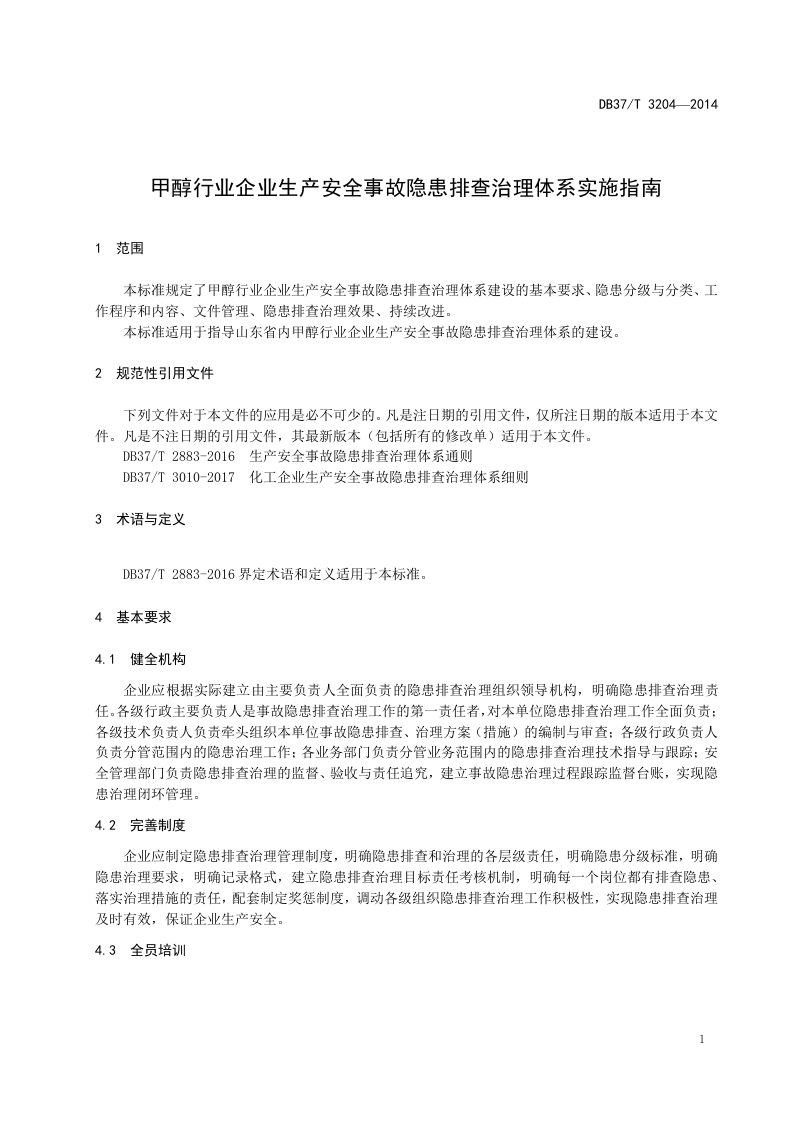 甲醇行业企业隐患排查治理体系实施指南.doc 第4页